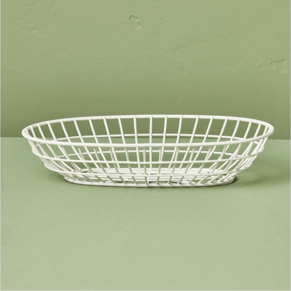 Hearth & Hand Magnolia Wire BBQ Serving Basket Tray Cream